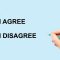agree disagree